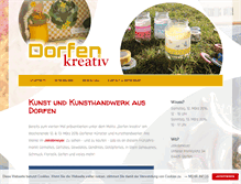 Tablet Screenshot of dorfen-kreativ.de